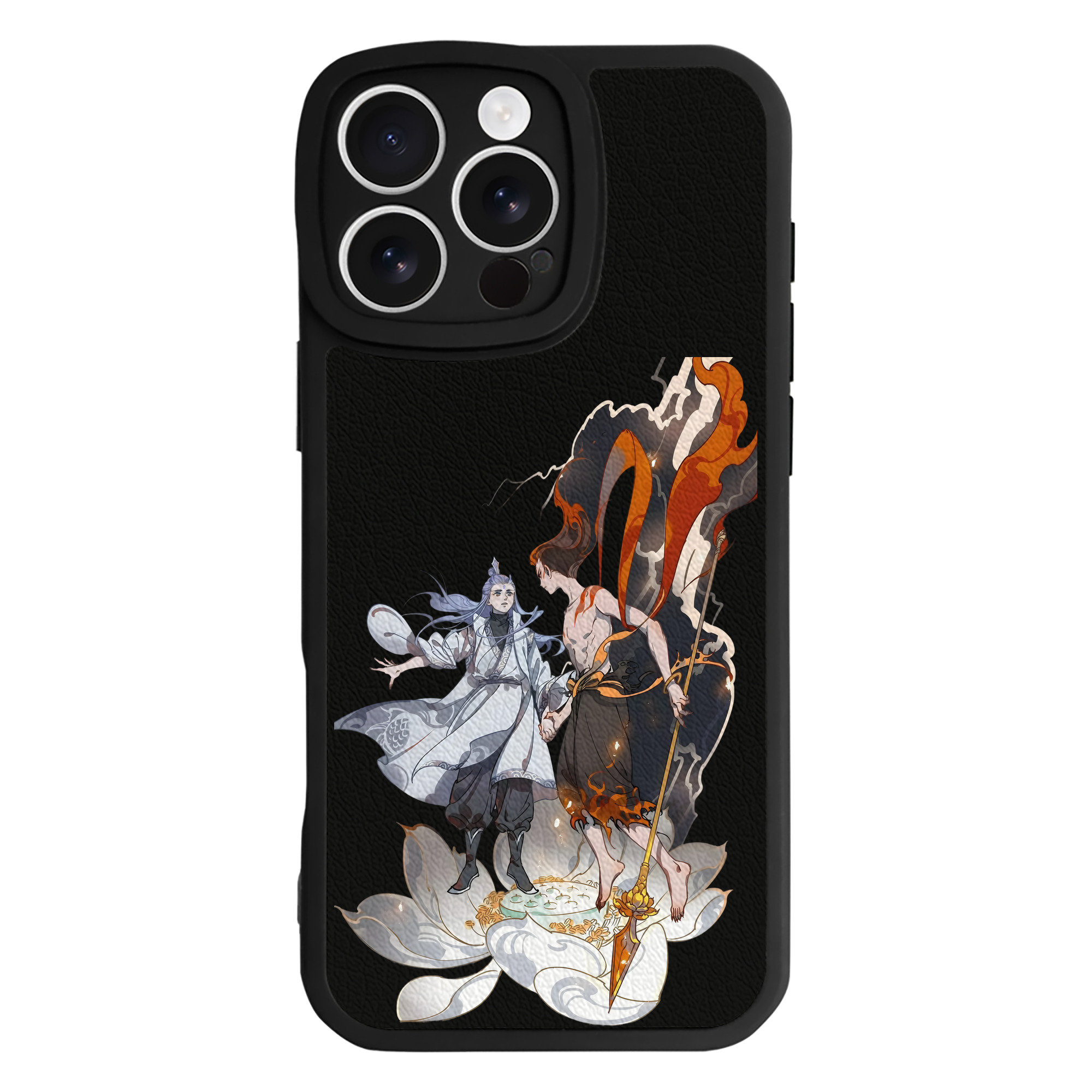 （画像用） Ne Zha 2 ナタ 魔童の大暴れ 【iPhone 16シリーズ対応】シリコンスマホケース（レザー調） 材質：シリコン